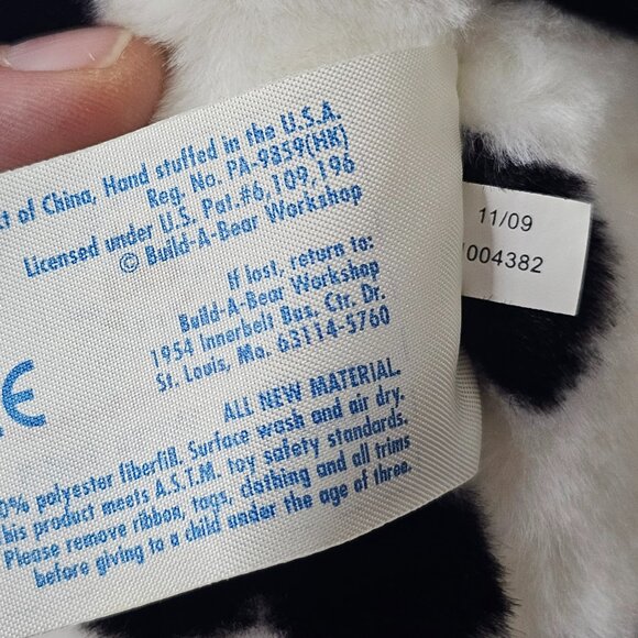Build A Bear Dalmatian Heart Dog Plush Puppy Stuffed Animal Toy 2009 - Picture 11 of 12
